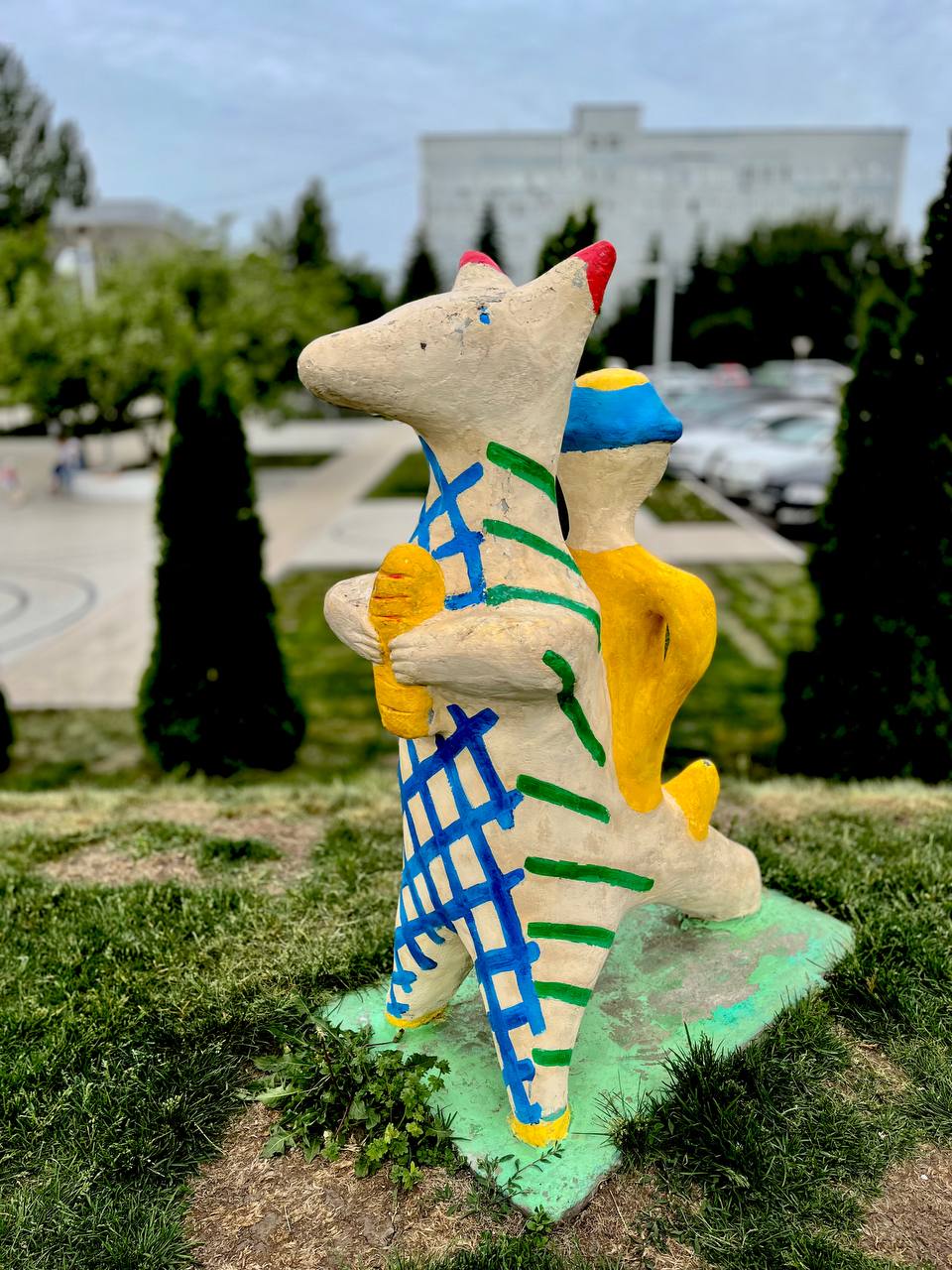 Музыкант с собакой